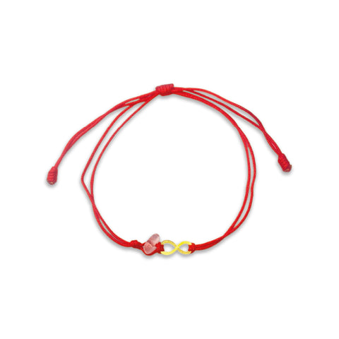 PULSERA CUARZO ROSA E INFINITO