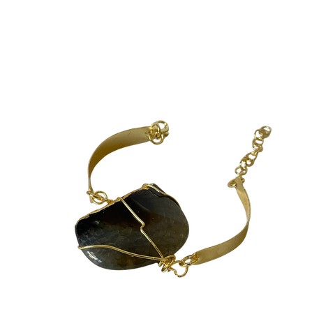 Pulsera Dorada Agata Grande