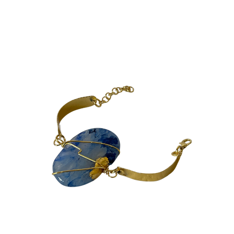 Pulsera Dorada Agata Grande