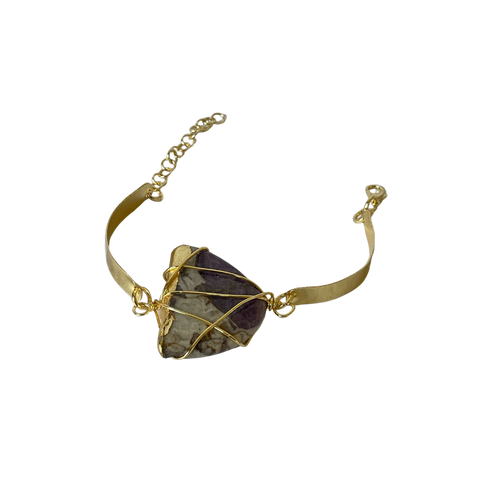 Pulsera Dorada Agata Grande