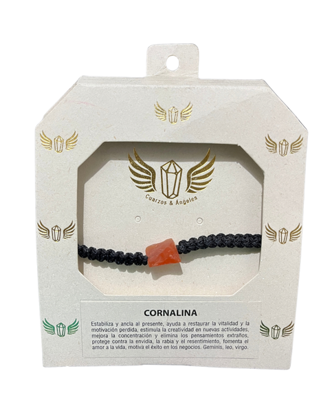 PULSERA GRADUABLE CON CUARZO EN CUBO