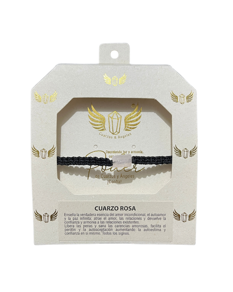 PULSERA GRADUABLE CON CUARZO EN CUBO