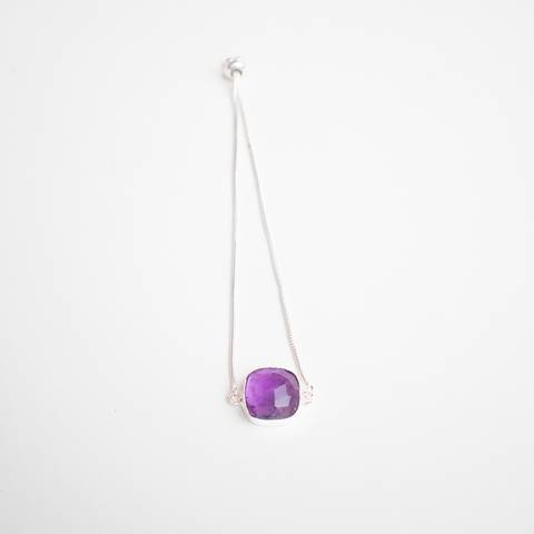 PULSERA CADENA AMATISTA