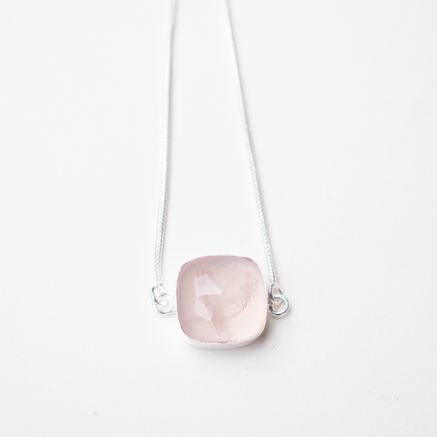 PULSERA CADENA CUARZO ROSA