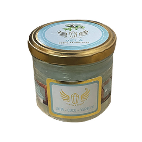 VELA PARAFINA LIMA COCO VERBENA