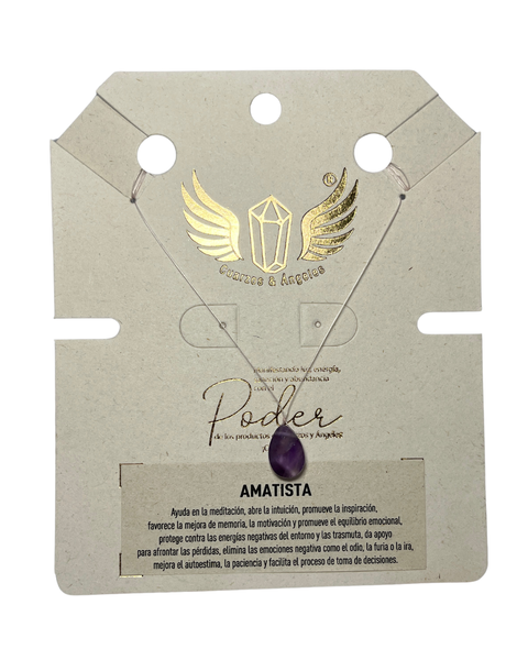 COLLAR HILO FINO AMATISTA
