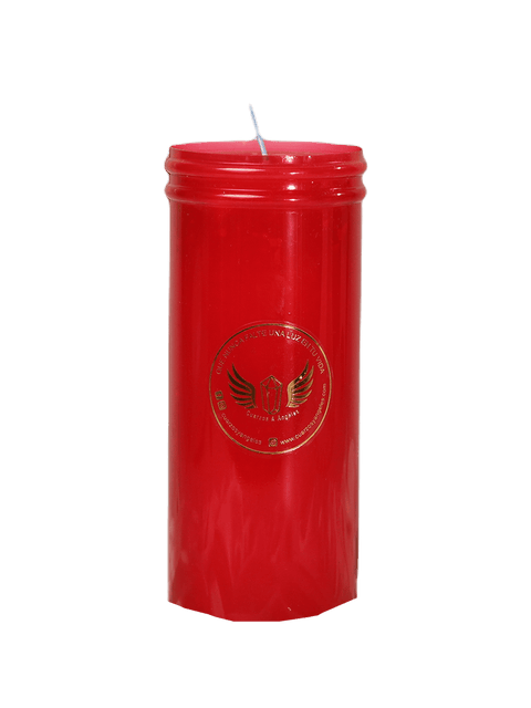 VELA VASO ROJO