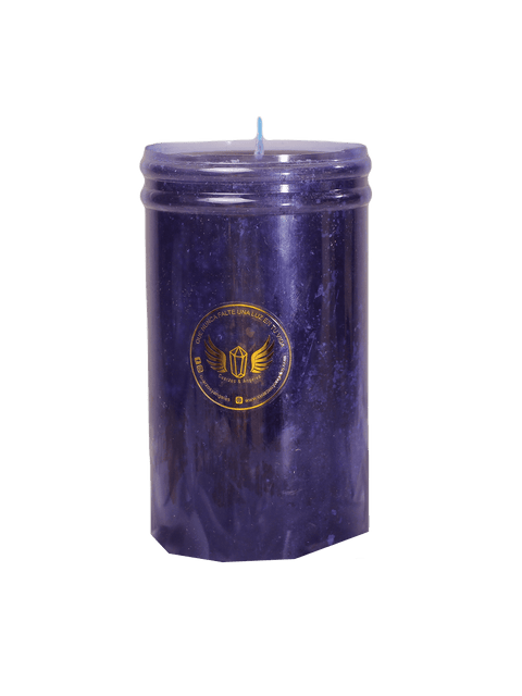VELA  VASO MORADO