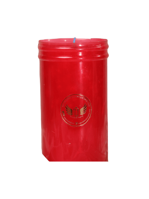 VELA  VASO ROJO