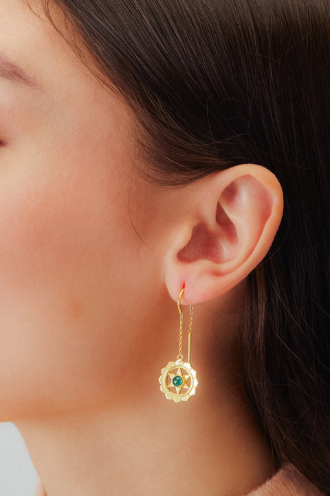 ARETE CHAKRA CORAZON CON BAÑO EN ORO