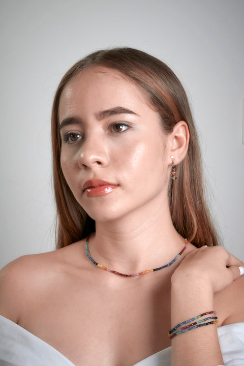 PULSERA PIEDRAS PRECIOSAS BROCHE EN ORO