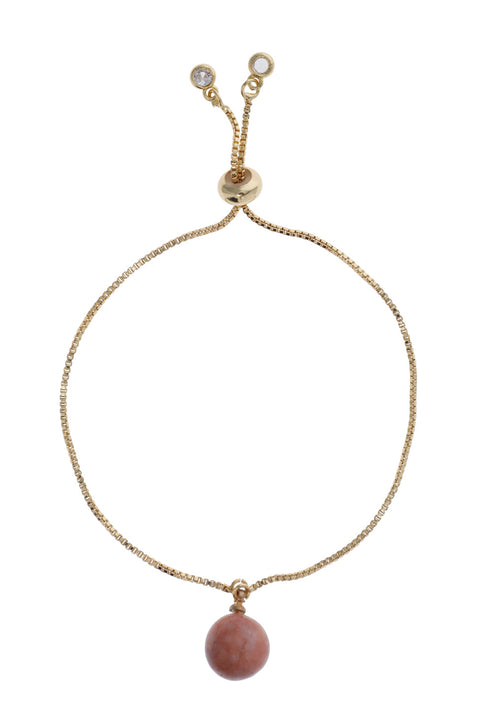 PULSERA GRADUABLE PIEDRA EN ESFERA