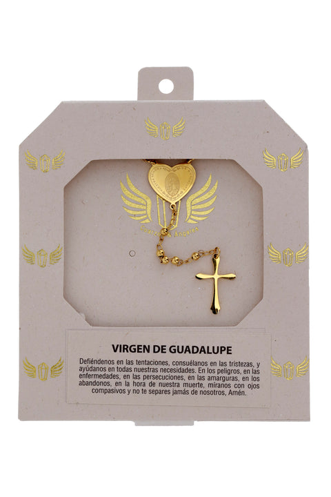 CAMANDULA CORAZON VIRGEN DE GUADALUPE