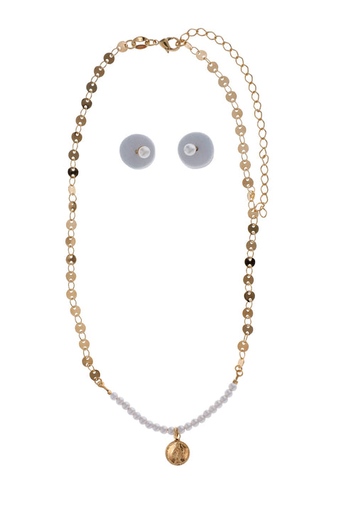 JUEGO CADENA ARETA - MILAGROSA