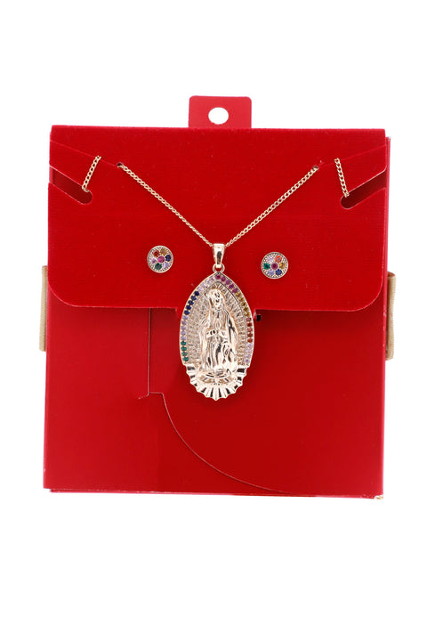 JUEGO CADENA Y ARETE - GUADALUPE
