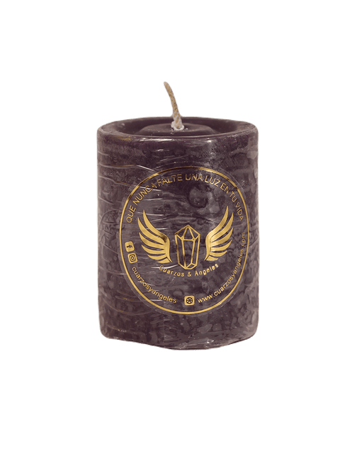 VELAS REDONDA MORADA