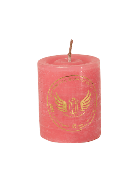 VELAS REDONDA ROSADA