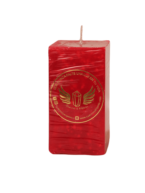 VELA CUADRADA  ROJA