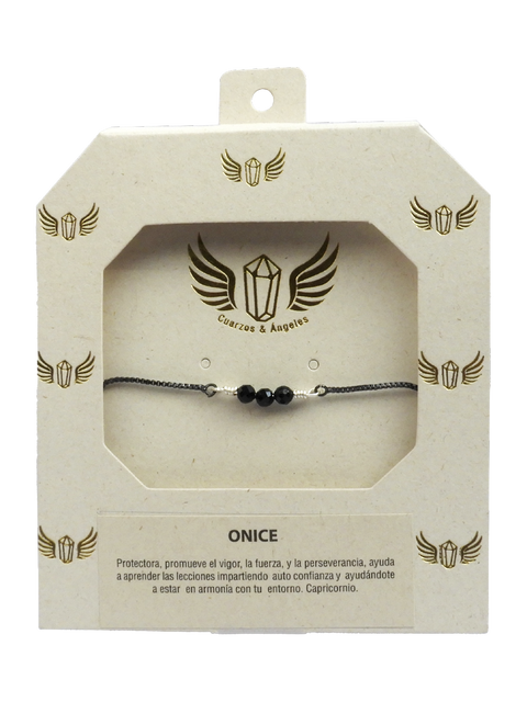 PULSERA GRADUABLE EN RODIO ONICE
